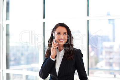 businesswoman talking on phone