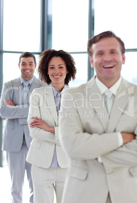 Smiling businesswoman