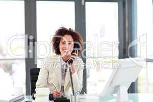 Young Businesswoman on the phone