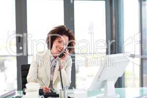 Young Businesswoman on the phone