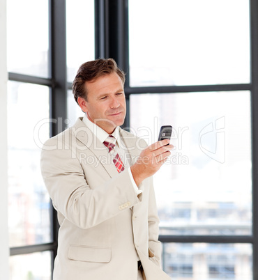 businessman on a mobile-phone
