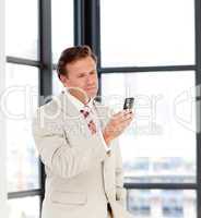 businessman on a mobile-phone