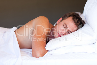 Young man sleeping