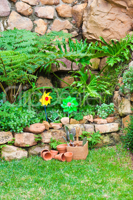 Garden with flowers