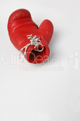 Roter Boxhandschuh
