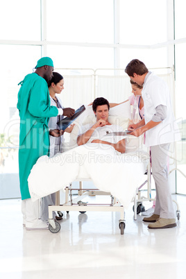 Doctor explaining the results to his patient