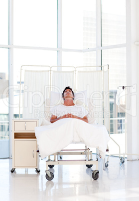 Patient recovering in a hospital