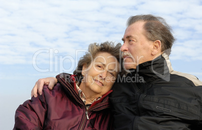 Verliebtes Senioren-Paar