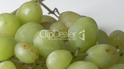 White grapes cluster rotating