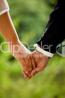 Brautpaar Hand in Hand / Wedding Couple