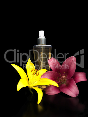 Perfume with lillies