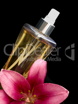 Perfume with flower