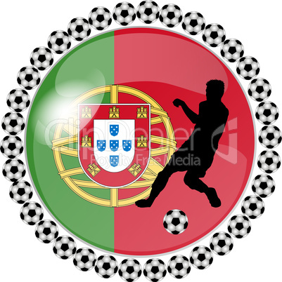 fussball button portugal