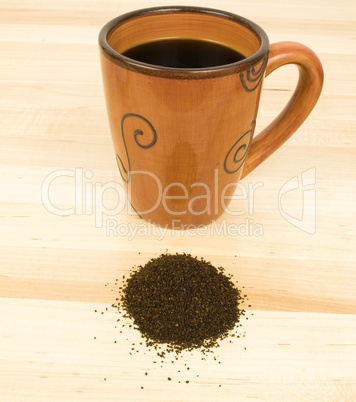 Coffee with ground