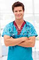 Male Doctor with Folded arms looking at camera