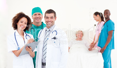 Group of Doctors with a patient