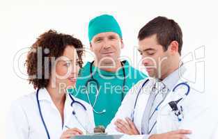 Surgeon in Discussion with Doctors