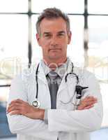 Serious and Confident doctor
