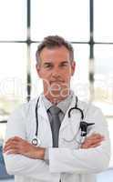 Serious and Confident doctor