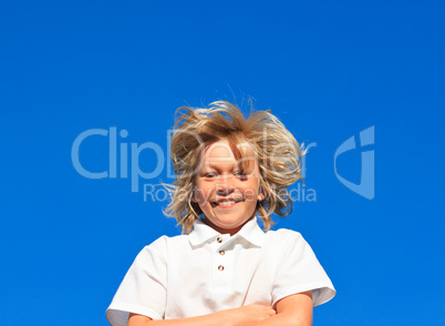 boy Jumping in the air