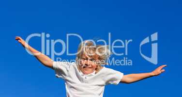 boy Jumping in the air