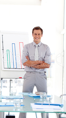 Confident Businessman with arms Folded