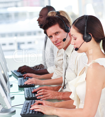 Working in a call centre