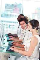 Working in a call centre