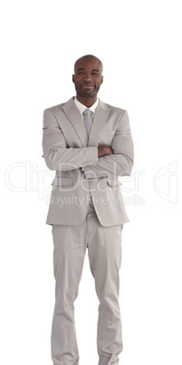 African America Business man Isolated