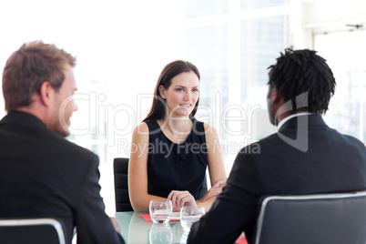 People in a business meeting