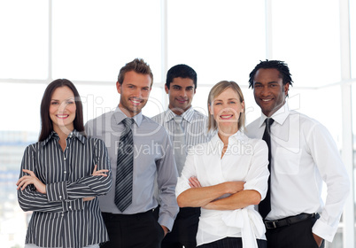 A group of Confident business people