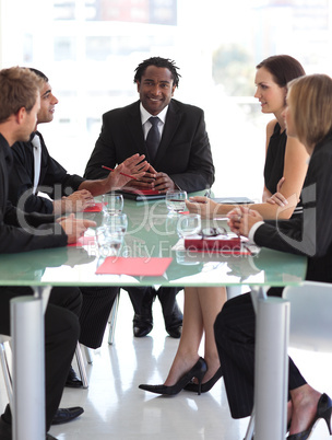 Business Leader Conducting a meeting