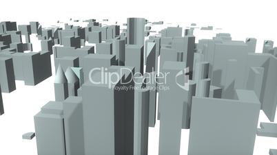 Animierte 3D Städteplanung