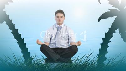 Meditierender Mann