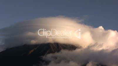 Timelapse of cloud movements over Tunguragua Volcano