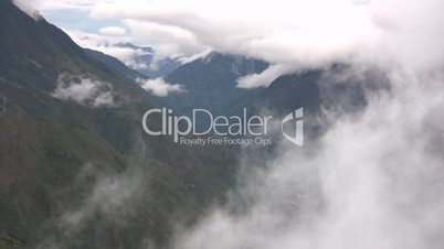 Mist rising from the Pastaza Valley, Ecuador