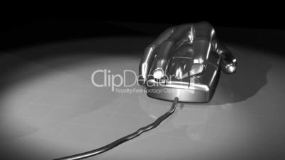 Chrome mouse moving. Loop. CG.