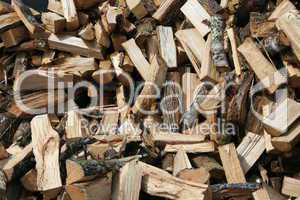 Brennholz Pile of chopped wood