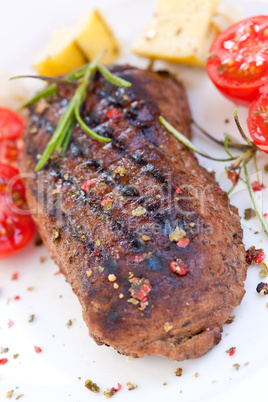 Steak mit Salat