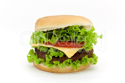 Hamburger mit Fleisch,Salat