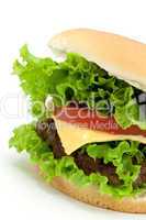 Hamburger mit Fleisch,Salat