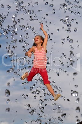 Jumping girl