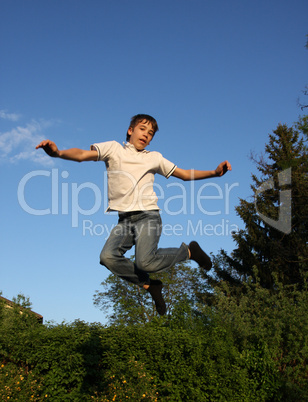 Jumping boy