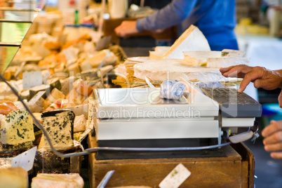 Käsestand, cheese counter