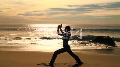 Yoga am Strand