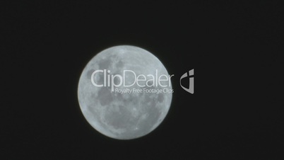 Full moon rising time lapse