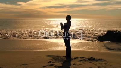 Yoga am Strand