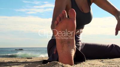 Yoga am Strand