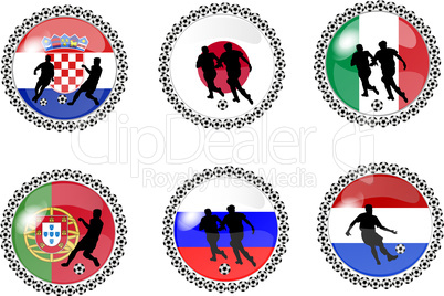 soccer button set 3