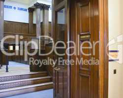 Very old courtroom (1854)  at St Georges Hall, Liverpool,UK